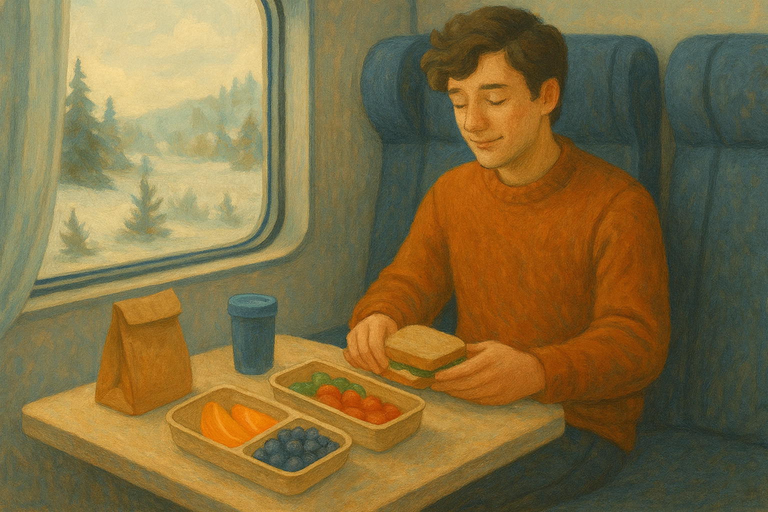 Что взять с собой в поезд поесть? Еда и перекус