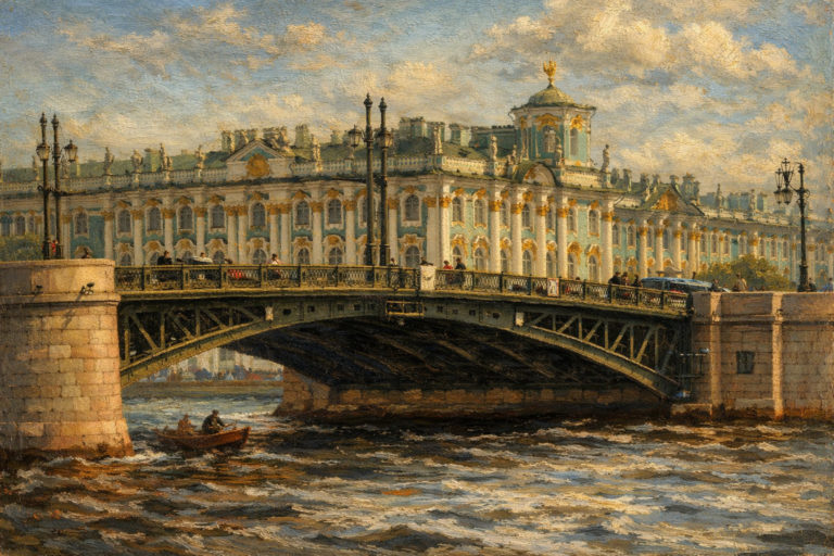 Дворцовый мост в Санкт-Петербурге - история, интересные факты