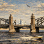 Большеохтинский мост в Санкт‑Петербурге - история и архитектура