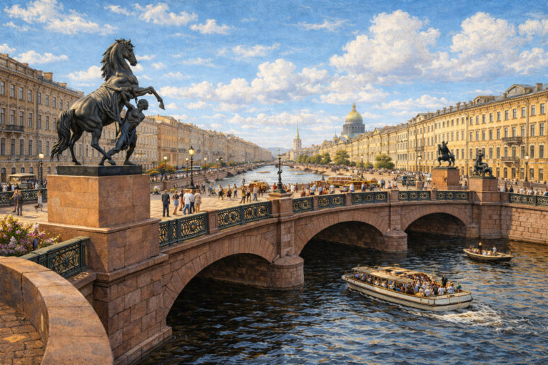 Аничков мост в Санкт-Петербурге - история