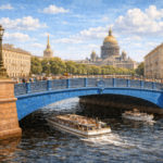 Синий мост в Санкт-Петербурге - самый широкий мост