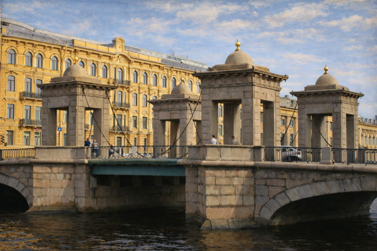 Мост Ломоносова в Санкт-Петербурге - история моста с башенками