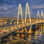 Вантовый мост в Санкт-Петербурге