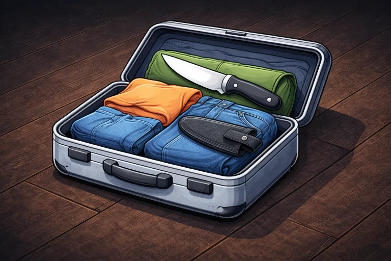 Провоз ножа в багаже самолета - правила и советы 2026